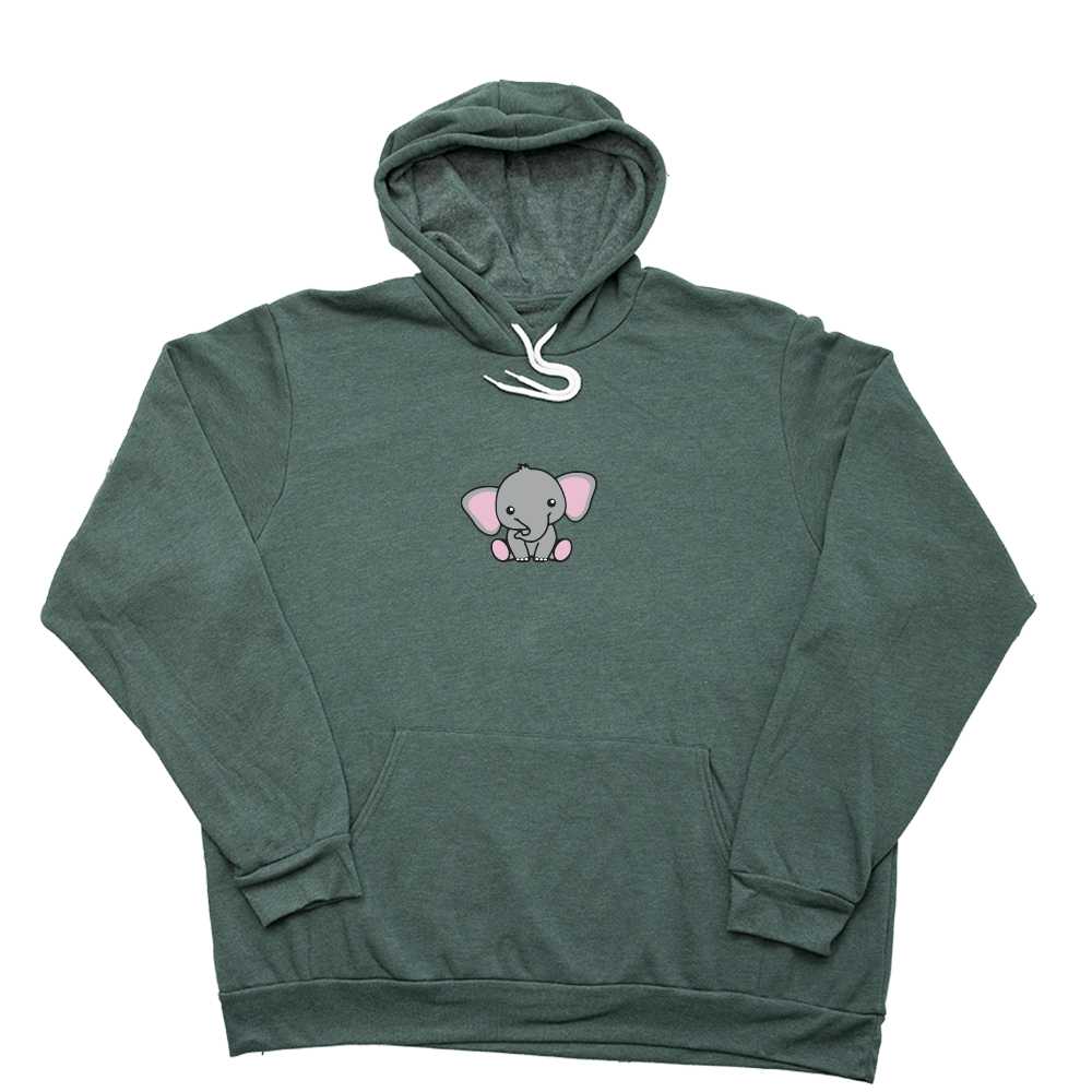 Heather Forest Elephant Giant Hoodie