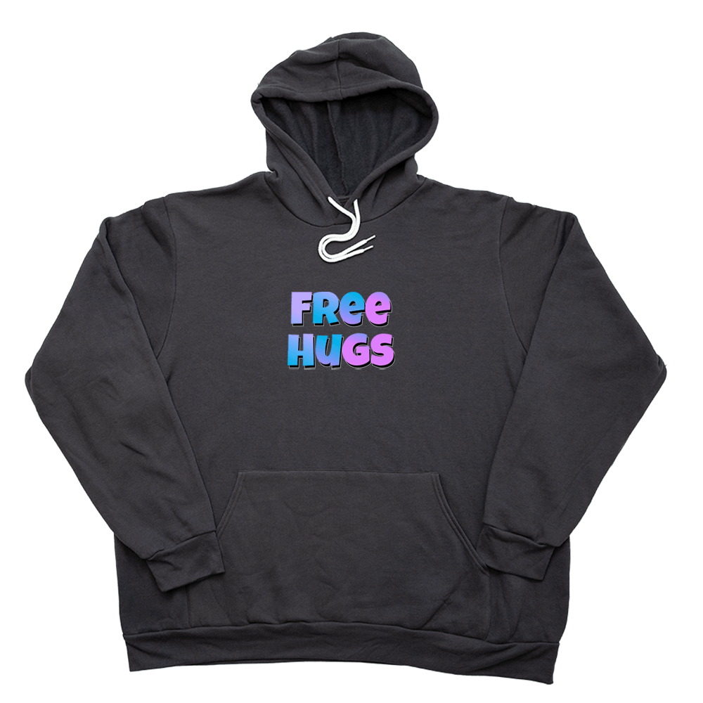 Free Hugs Giant Hoodie - Dark Gray - Giant Hoodies