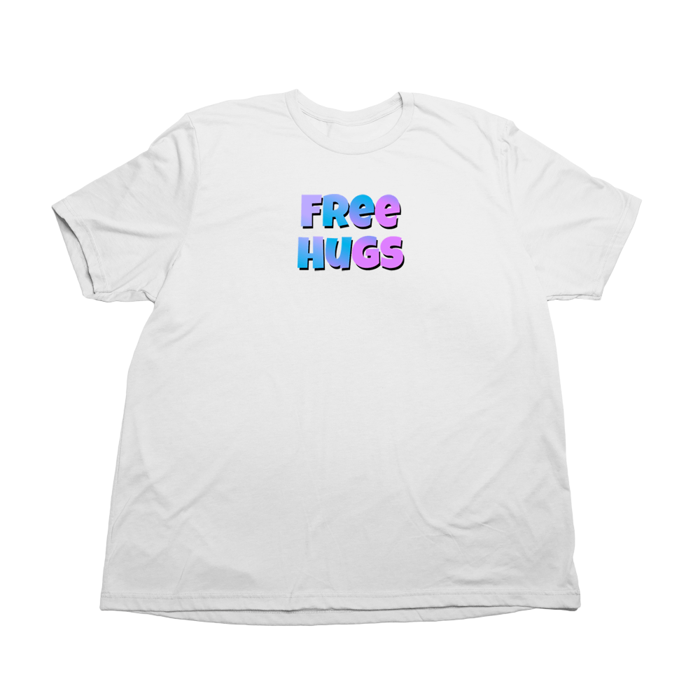 Free Hugs Giant Shirt - Solid White - Giant Hoodies