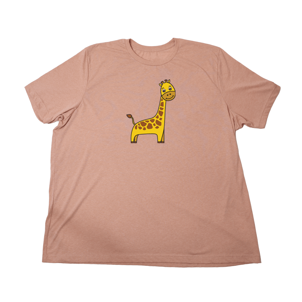 Giraffe Giant Shirt - Heather Sunset - Giant Hoodies
