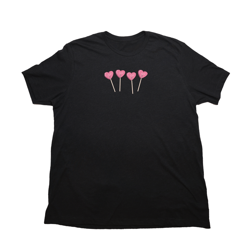 Heart Lollipop Giant Shirt - Heather Black - Giant Hoodies