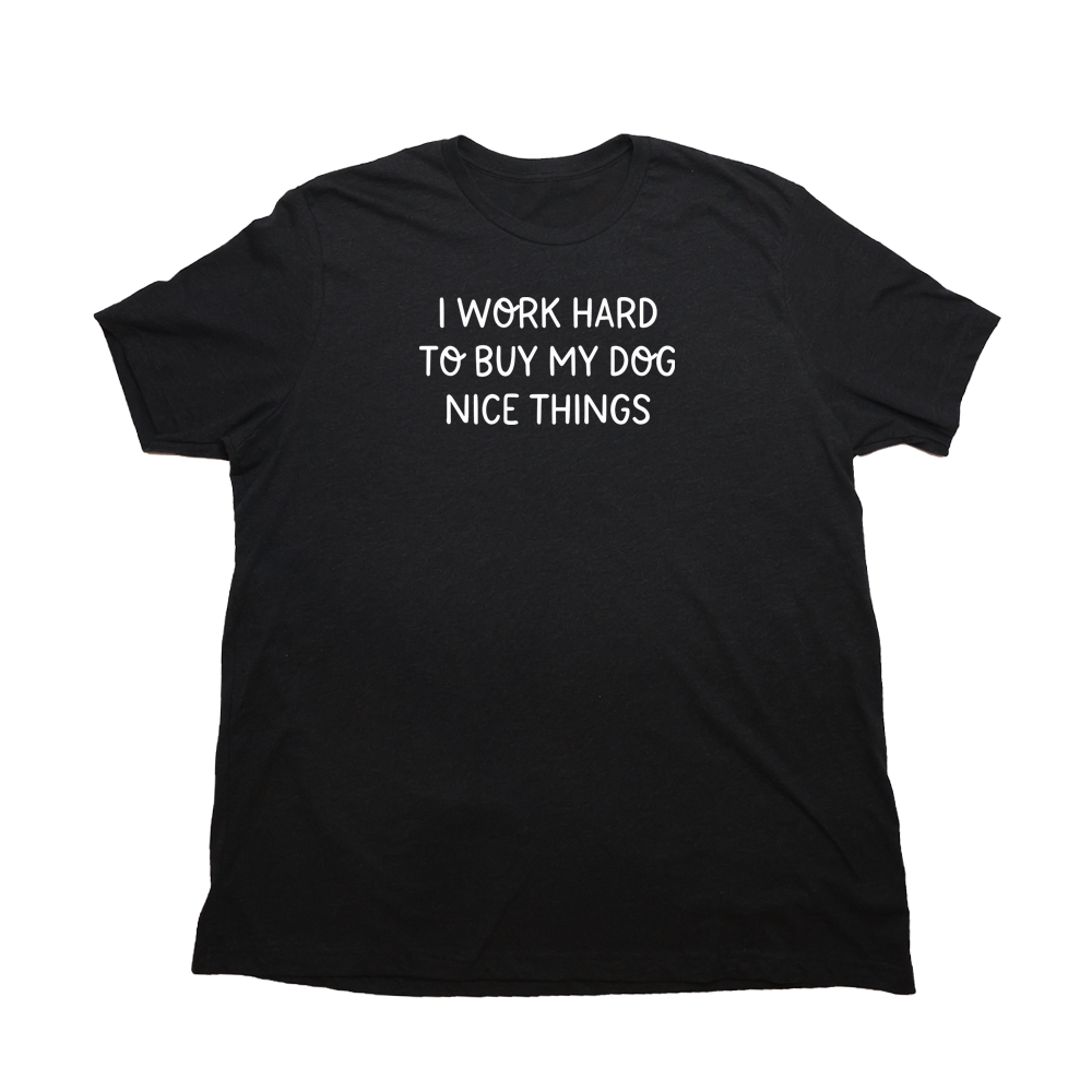 Heather Black Nice Things For Dogs Giant Shirt
