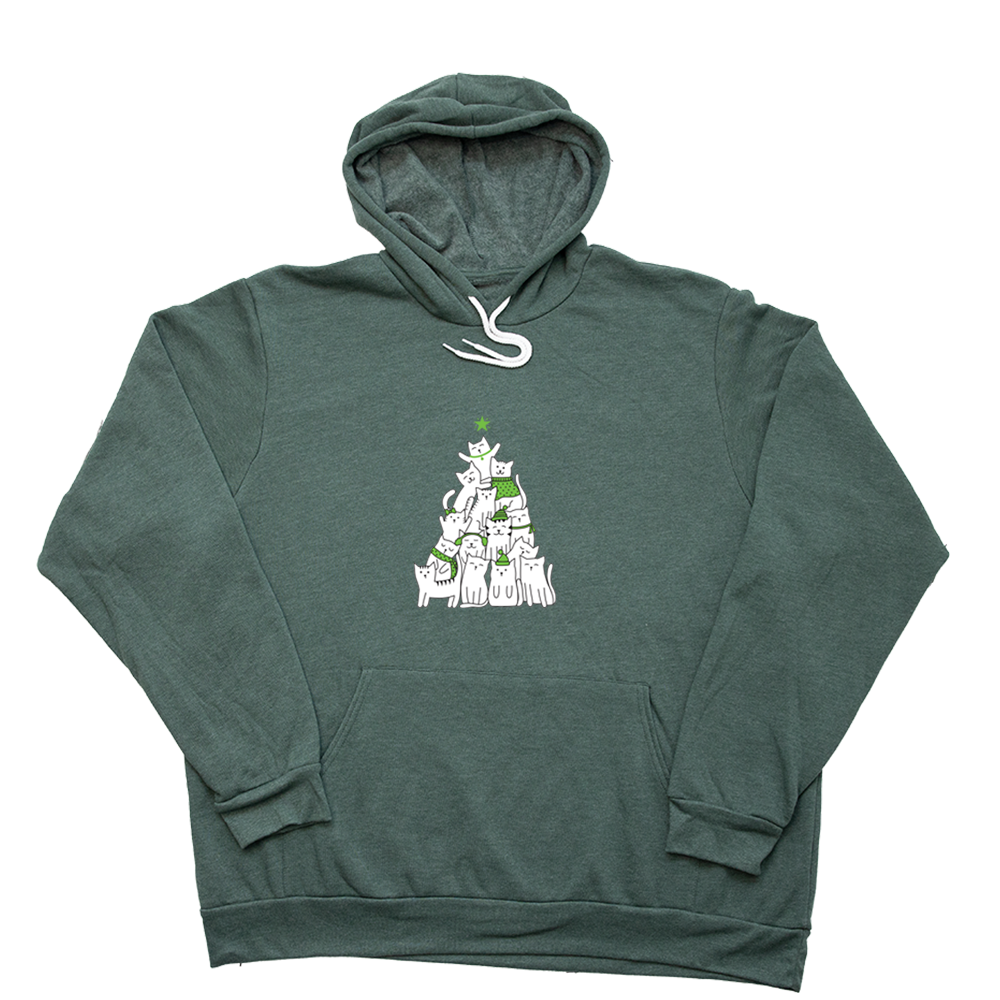 Heather Forest Cat Christmas Tree Giant Hoodie