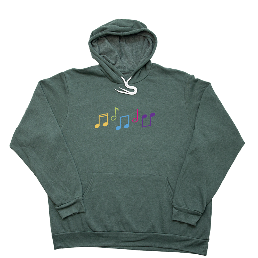 Heather Forest Music Notes Giant Hoodie