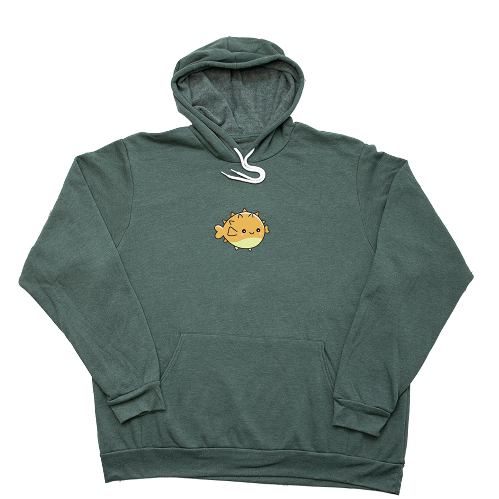 Heather Forest Pufferfish Giant Hoodie