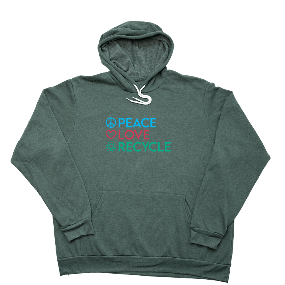 Heather Forest Recycle Giant Hoodie