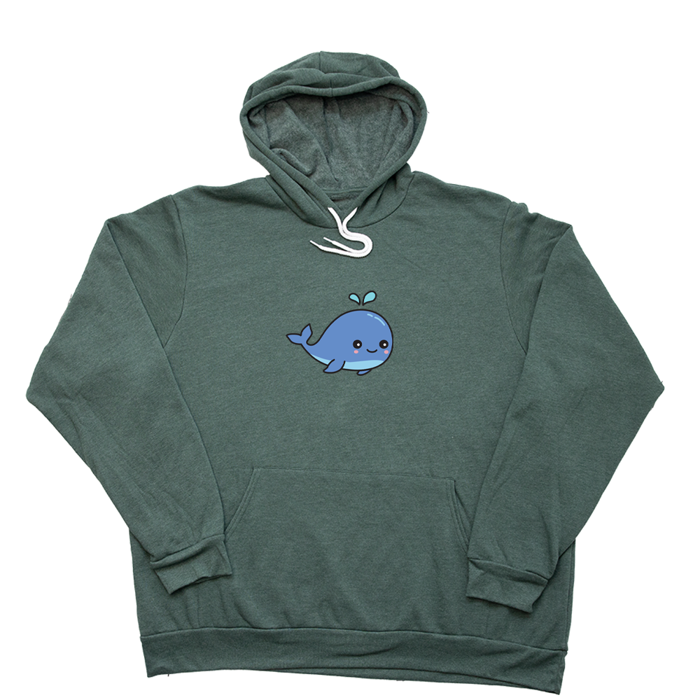 Heather Forest Whale Giant Hoodie