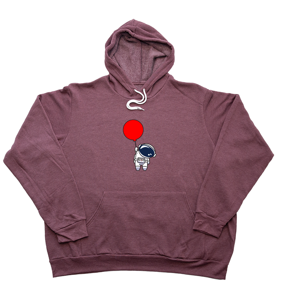 Heather Maroon Ballon Astronaut Giant Hoodie
