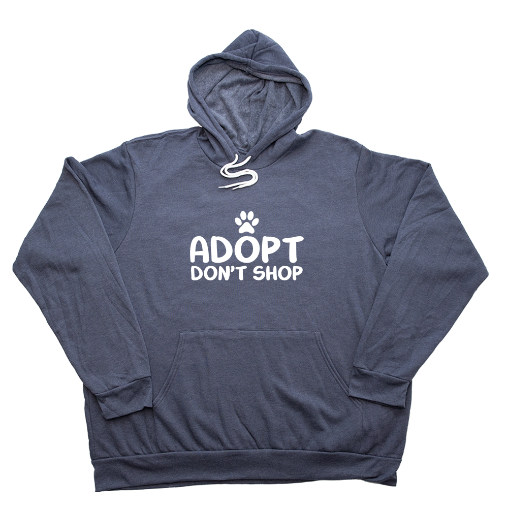 Heather Navy Adopt Dont Shop Giant Hoodie