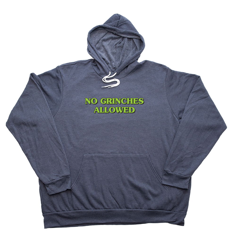 Heather Navy No Grinches Allowed Giant Hoodie
