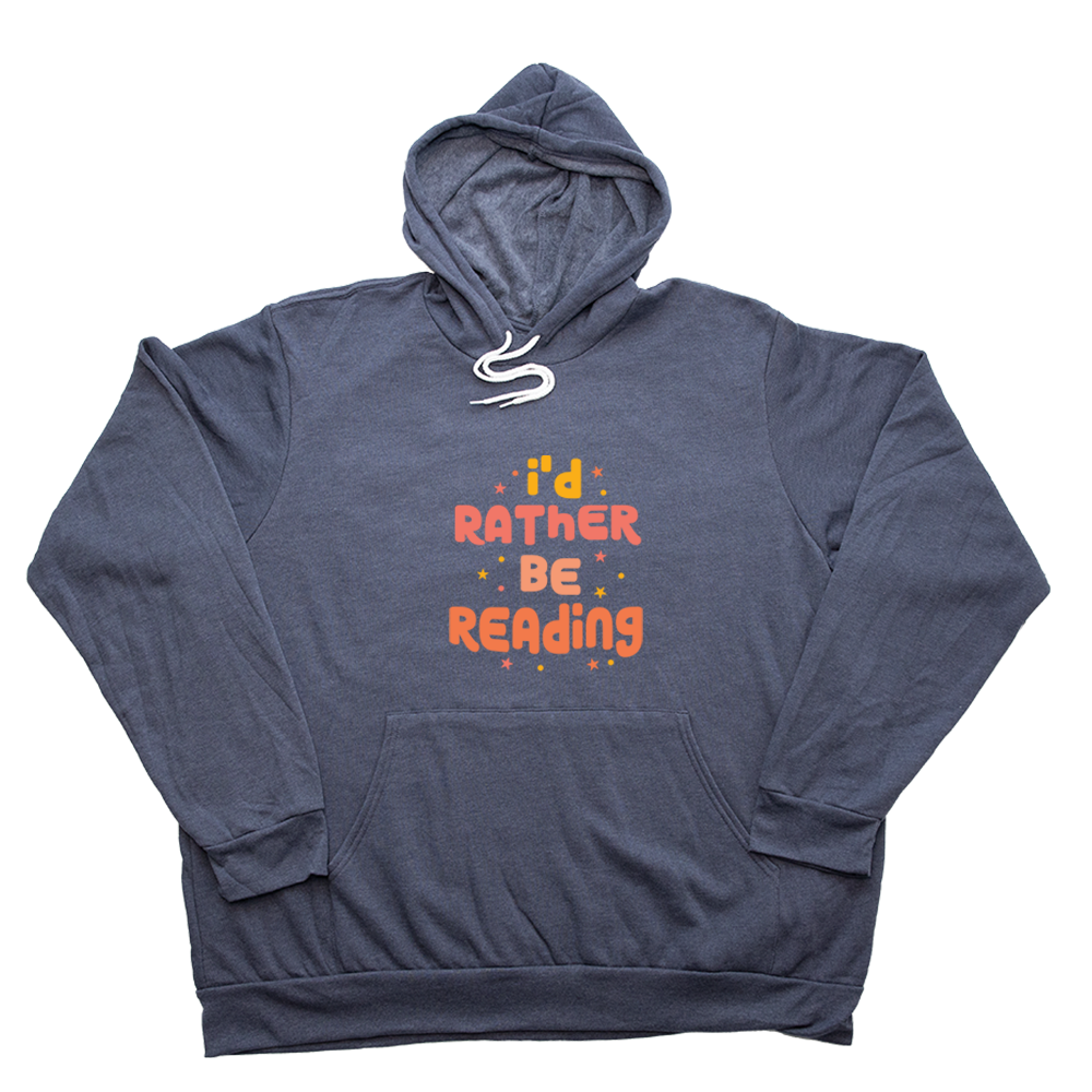 Heather Navy Rather Be Reading Giant Hoodie