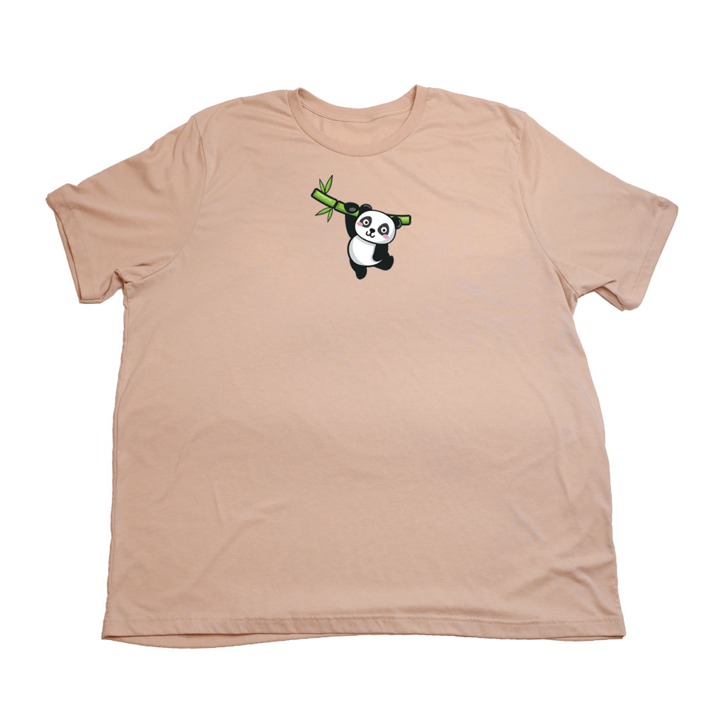 Heather Peach Cartoon Panda Giant Shirt