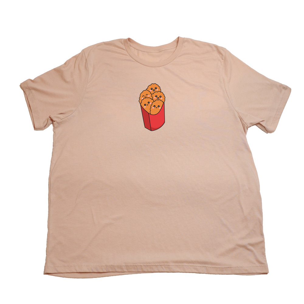 Heather Peach Chicken Nuggets Giant Shirt