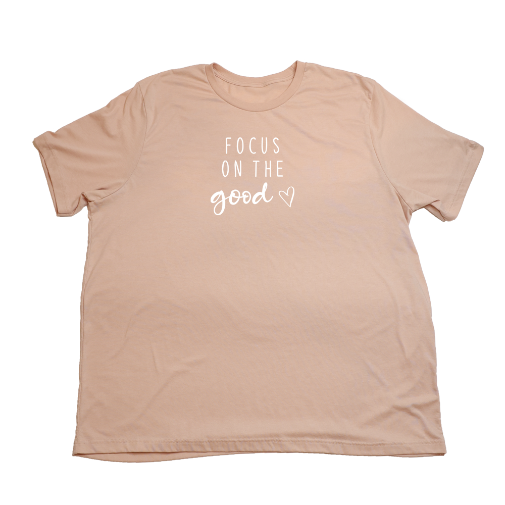 Heather Peach Focus On The Good Giant Shirt