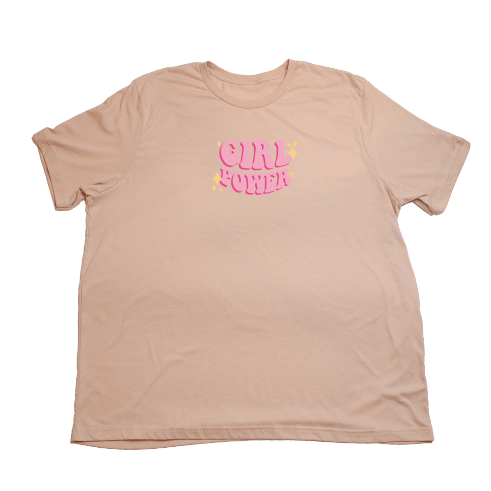 Heather Peach Girl Power Giant Shirt