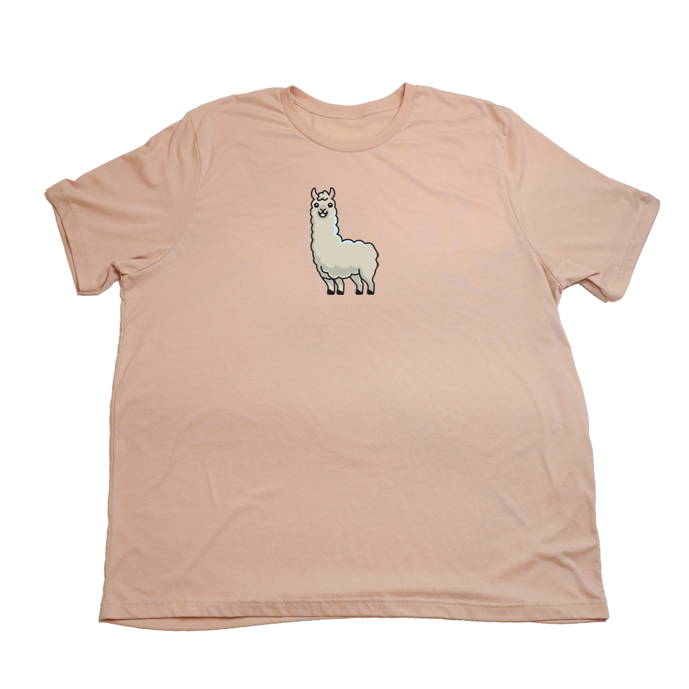 Heather Peach Llama Giant Shirt
