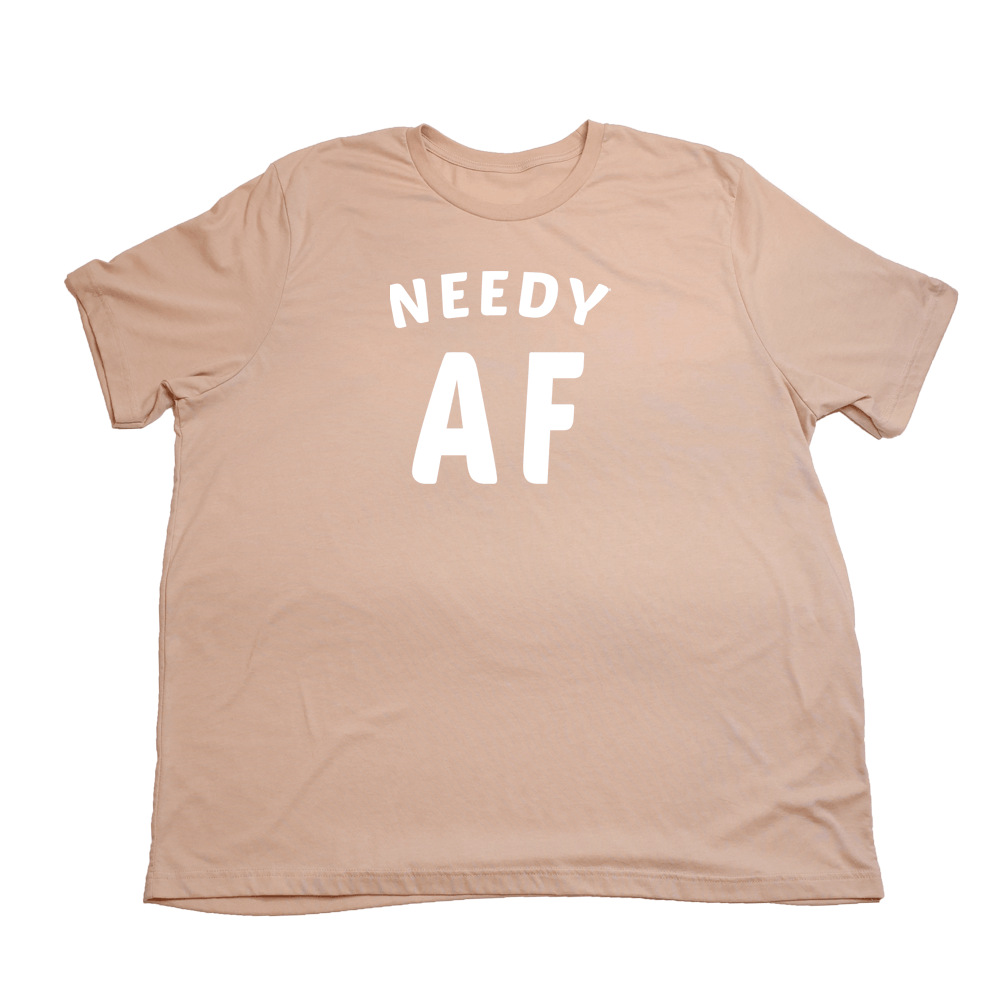 Heather Peach Needy Af Giant Shirt