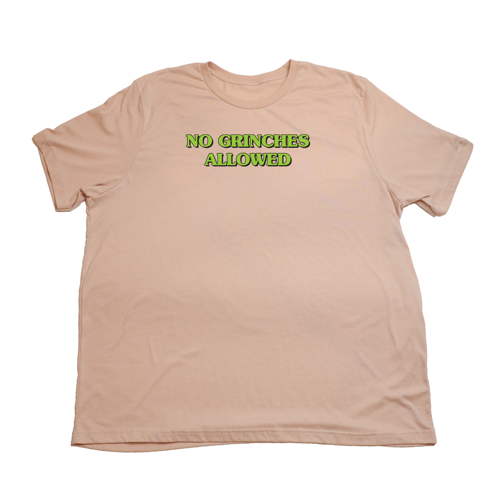 Heather Peach No Grinches Allowed Giant Shirt