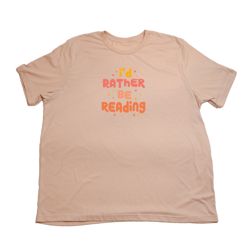 Heather Peach Rather Be Reading Giant Shirt
