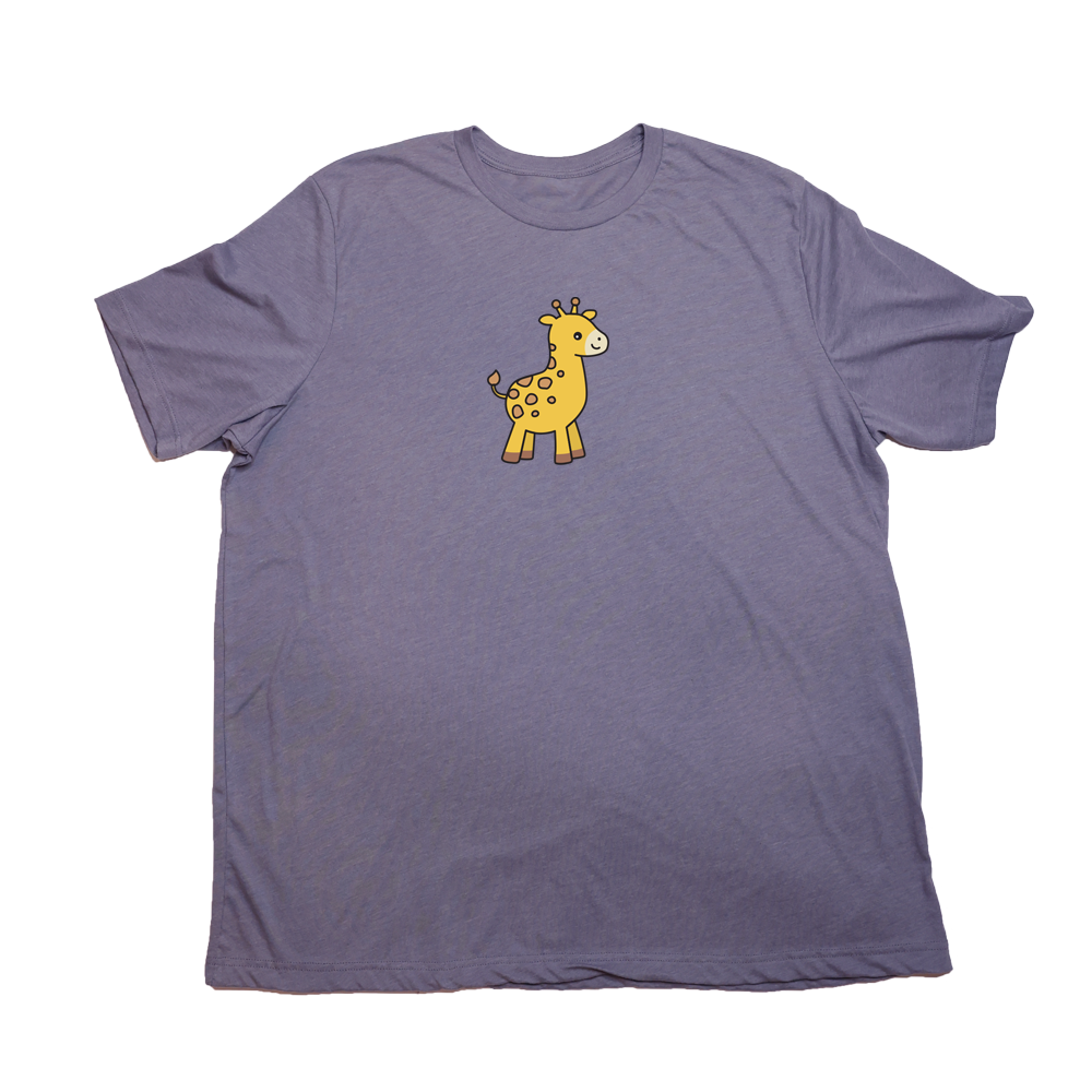 Heather Purple Baby Giraffe Giant Shirt