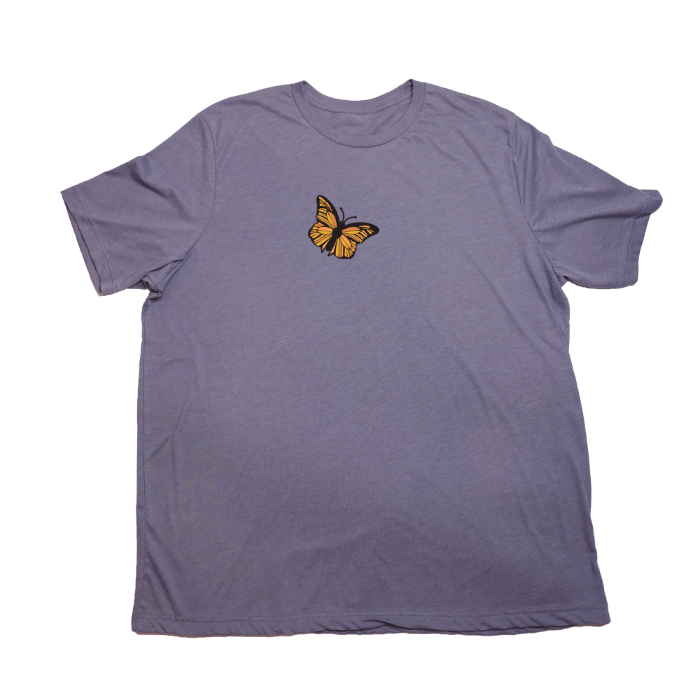Heather Purple Colorful Butterfly Giant Shirt