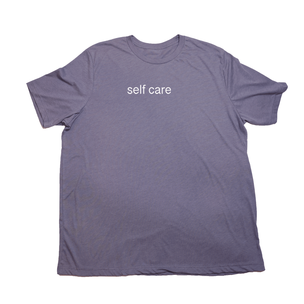Heather Purple Self Care Giant Shirt