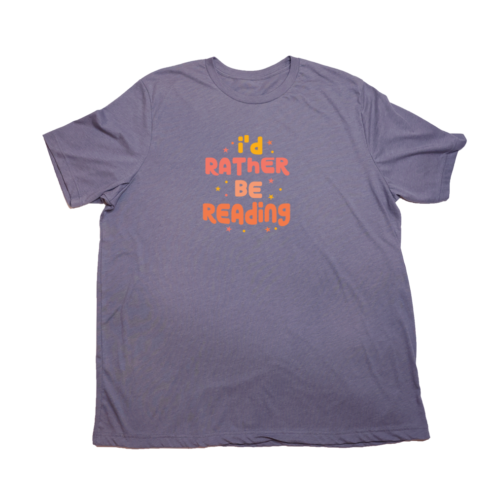 Heather Purple Rather Be Reading Giant Shirt