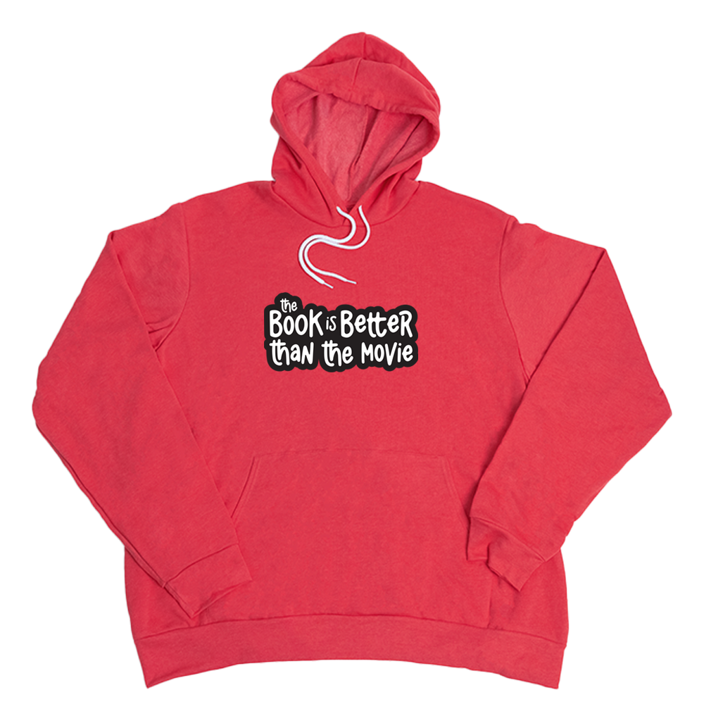 Heather Red Book Is Better Giant Hoodie