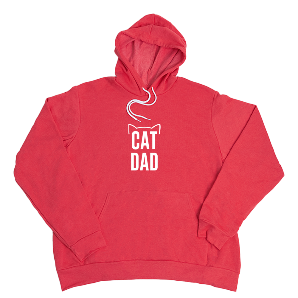 Heather Red Cat Dad Giant Hoodie