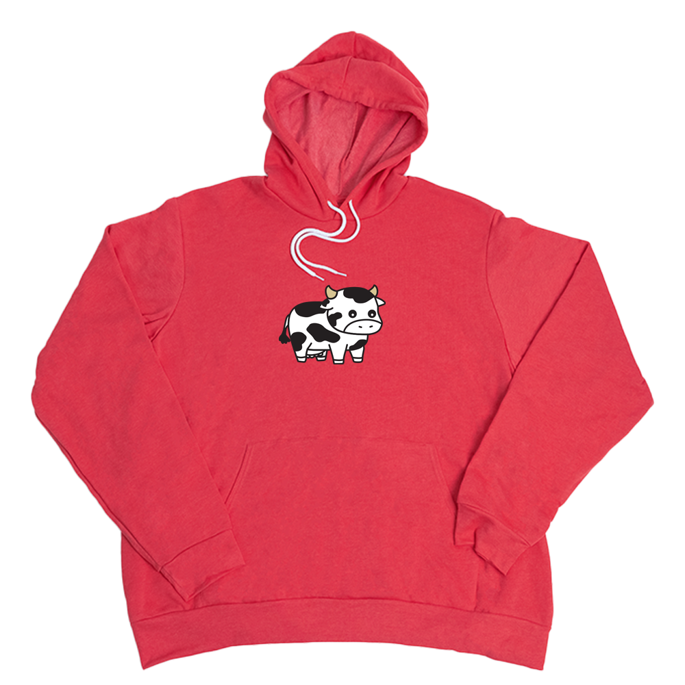 Heather Red Cow Giant Hoodie