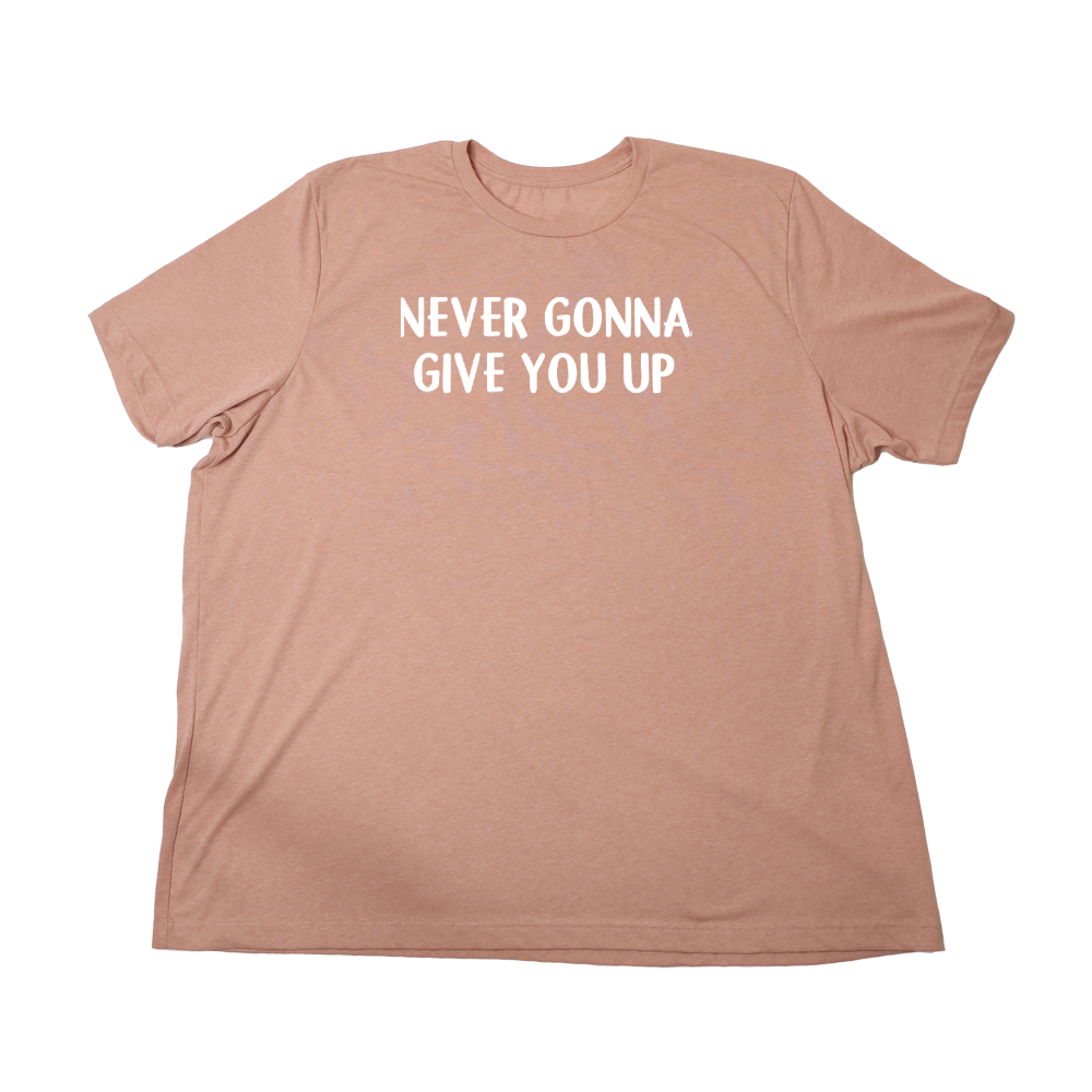Heather Sunset Never Gonna Give You Up Giant Shirt