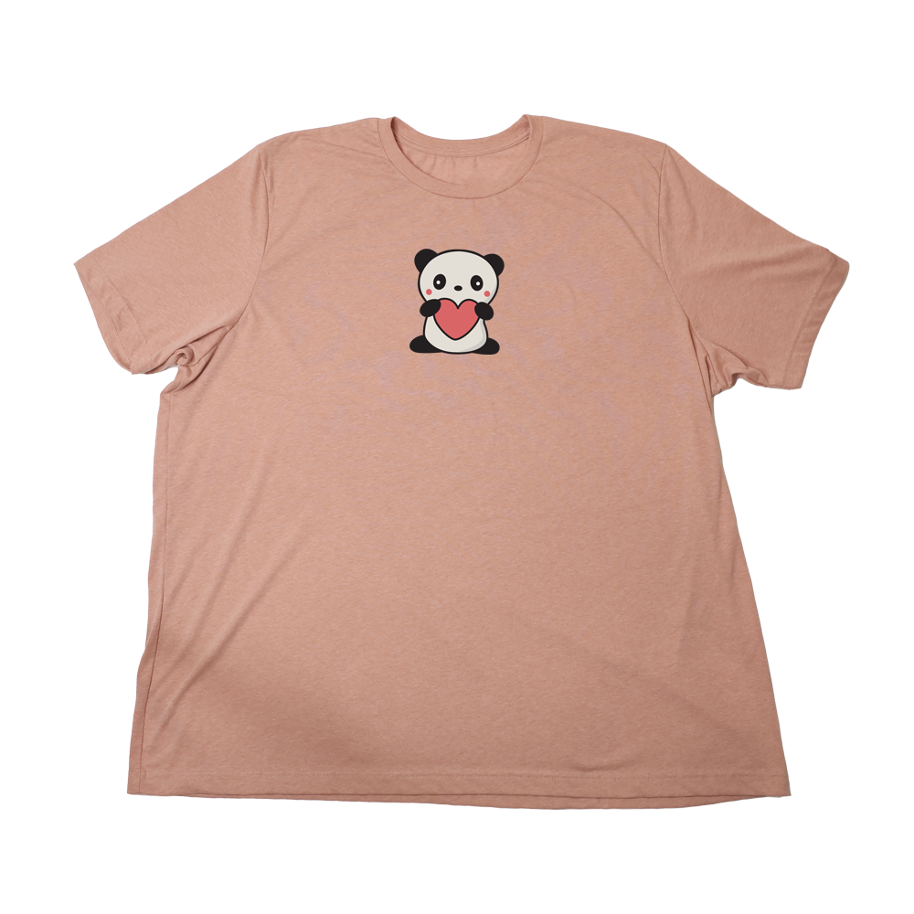 Heather Sunset Panda Heart Giant Shirt