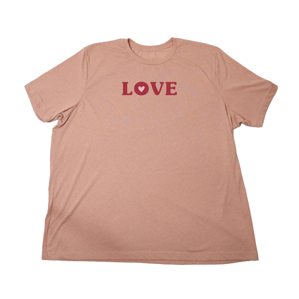 Heather Sunset Red Love Giant Shirt