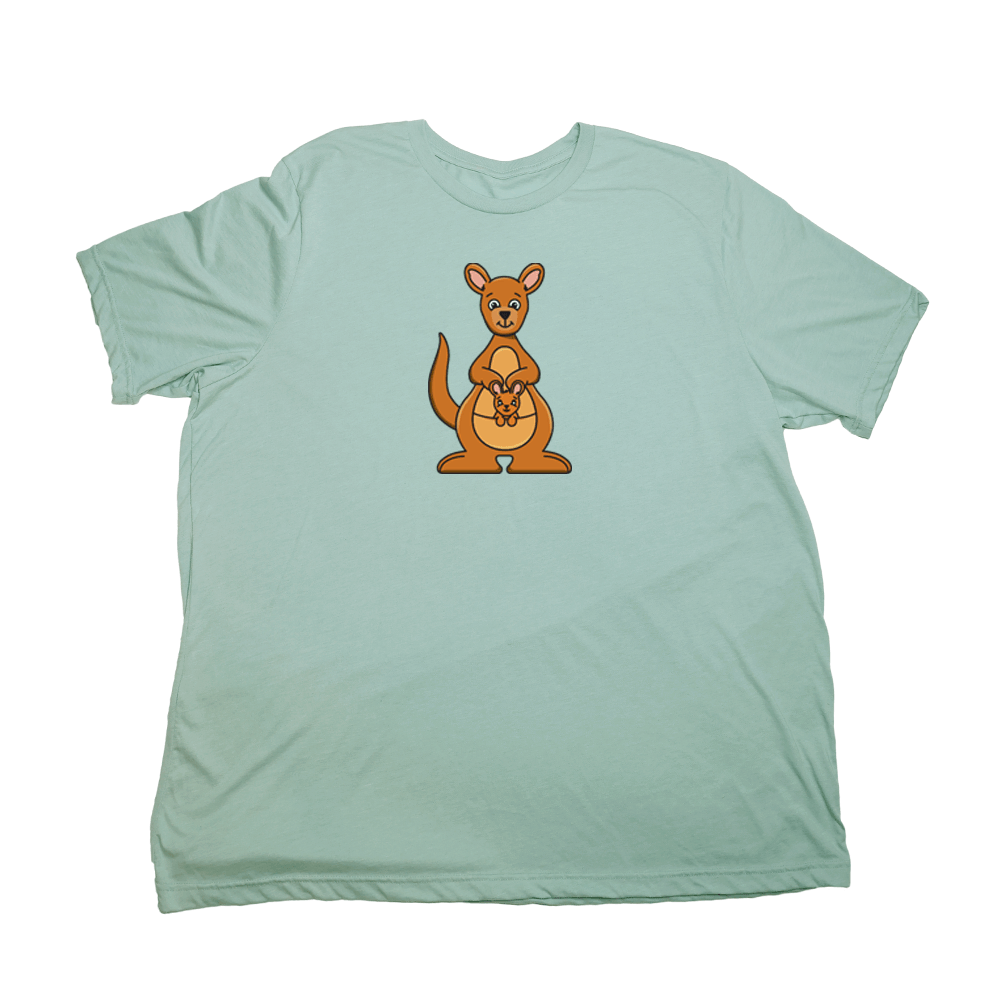 Kangaroo Giant Shirt - Pastel Green - Giant Hoodies