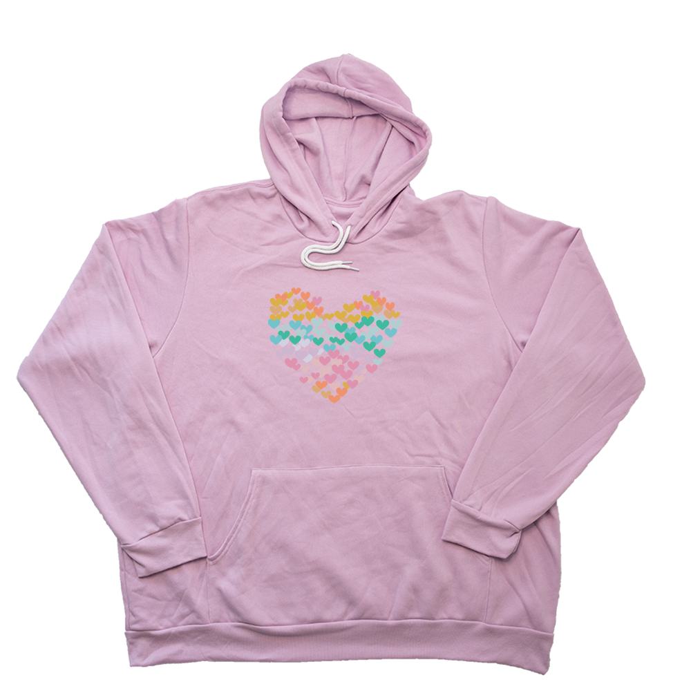 Light Pink Heart Of Hearts Giant Hoodie