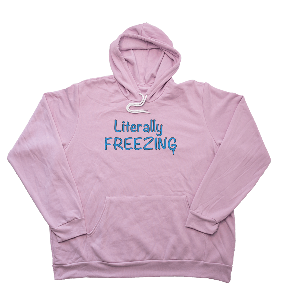 Light Pink Literally Freezing Giant Hoodie