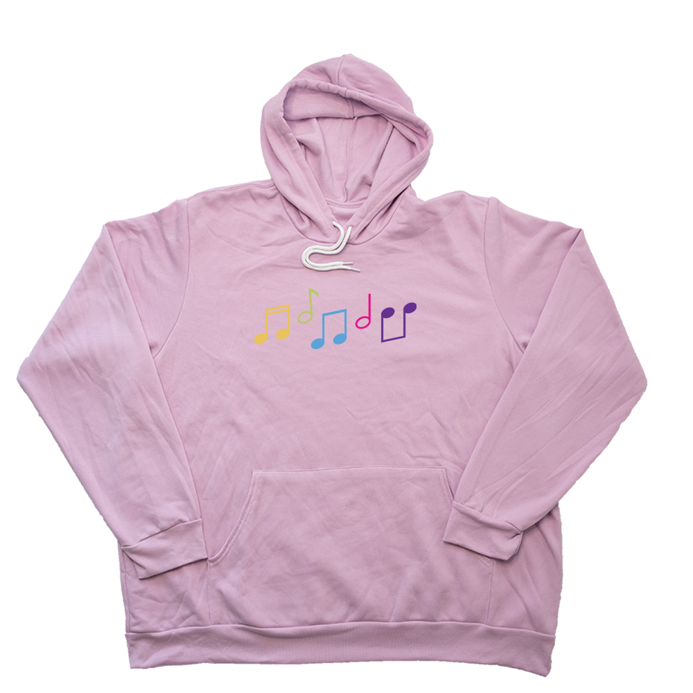 Light Pink Music Notes Giant Hoodie