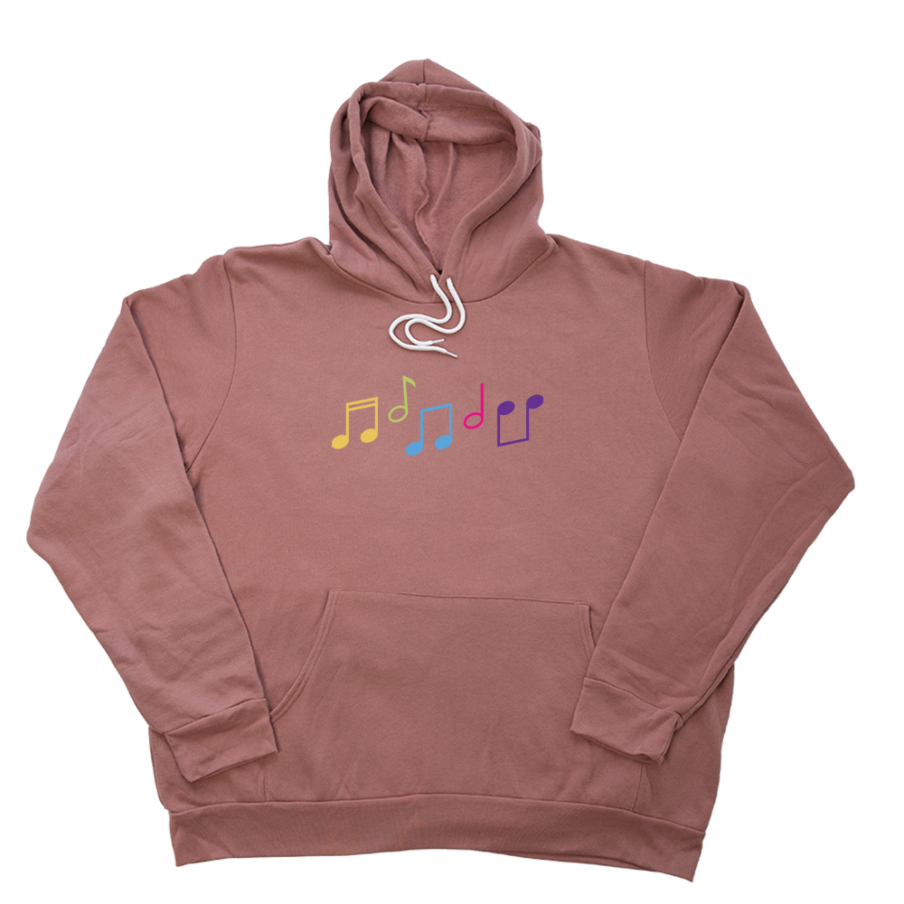 Mauve Music Notes Giant Hoodie