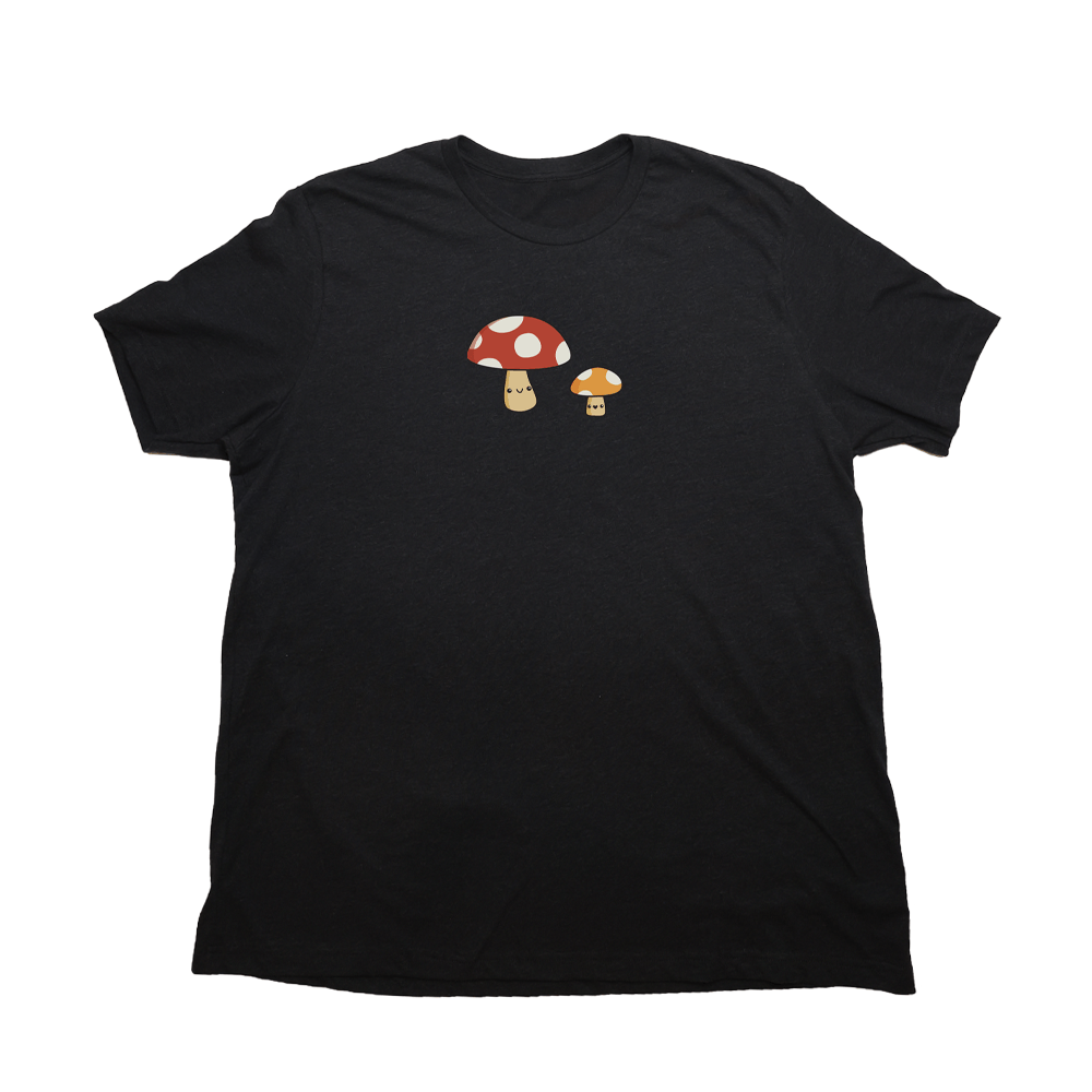 Mushrooms Giant Shirt - Heather Black - Giant Hoodies
