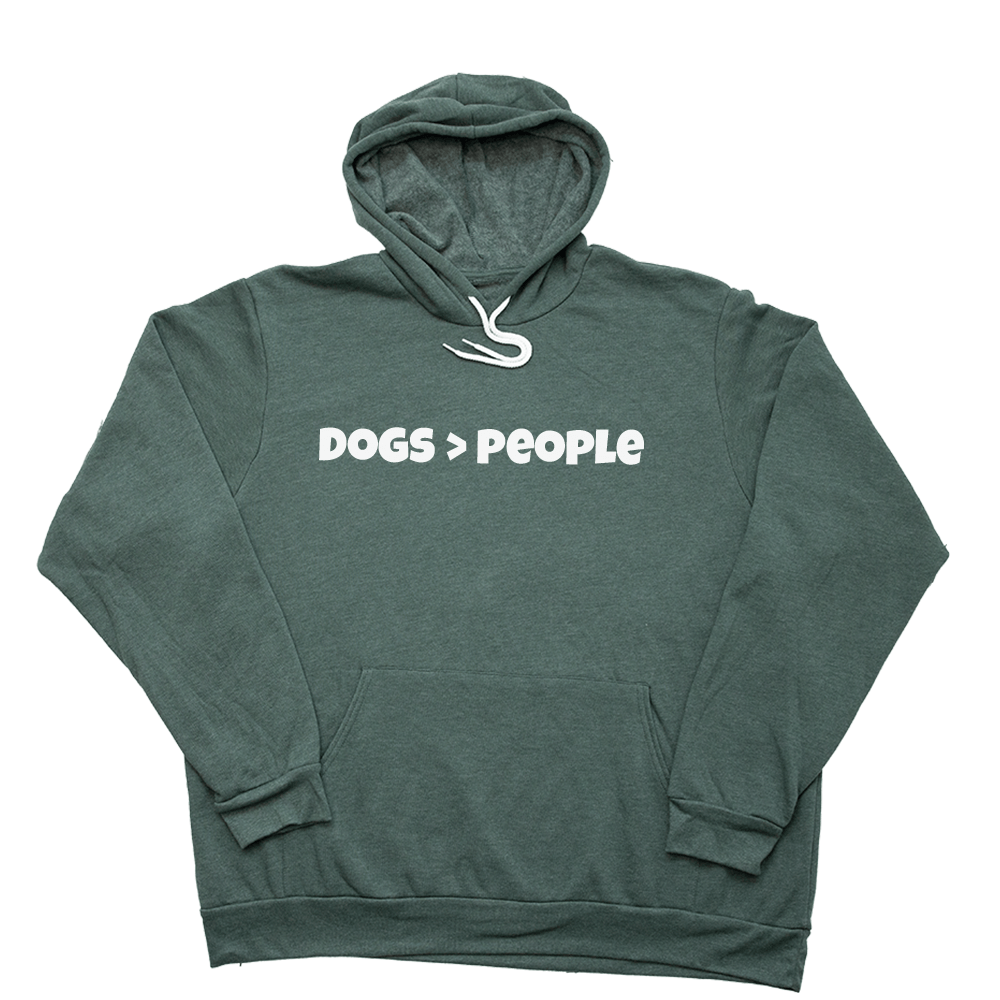 Heather Forest Dogs Over People Giant Hoodie