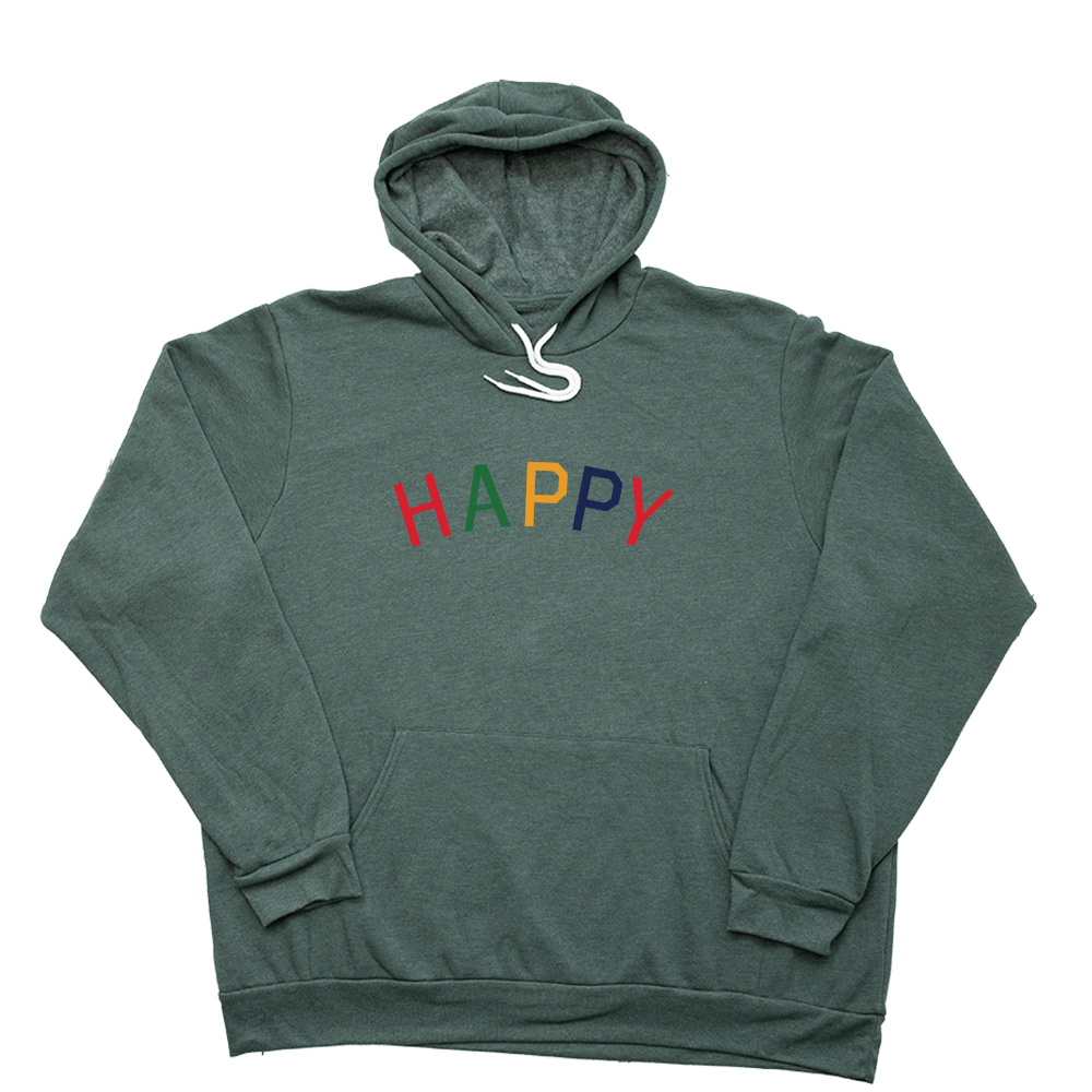 Heather Forest Happy Giant Hoodie