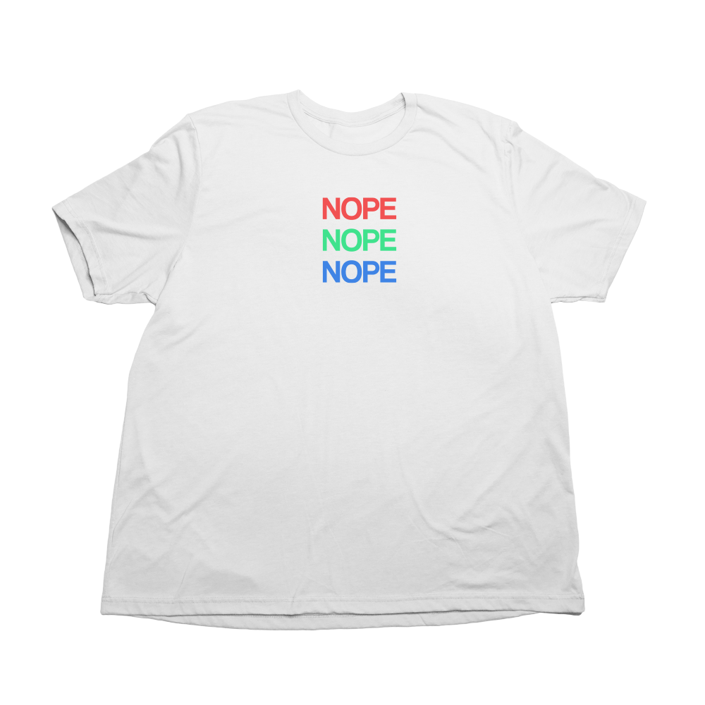 Nope Giant Shirt - Solid White - Giant Hoodies