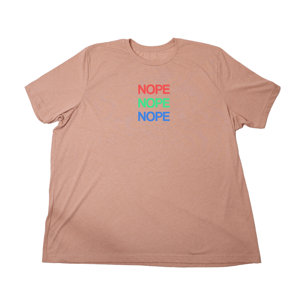 Nope Giant Shirt - Heather Sunset - Giant Hoodies