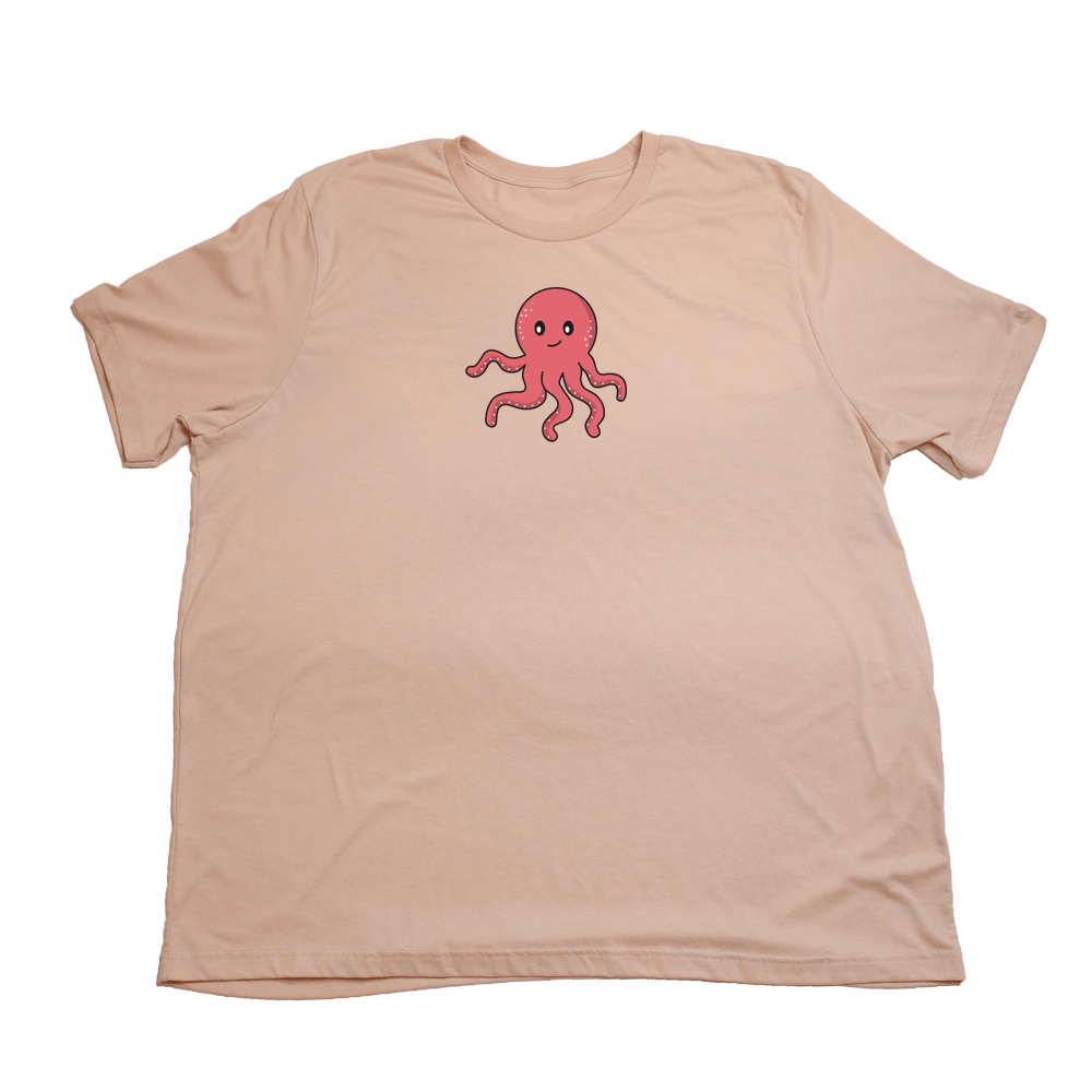 Octopus Giant Shirt - Heather Peach - Giant Hoodies