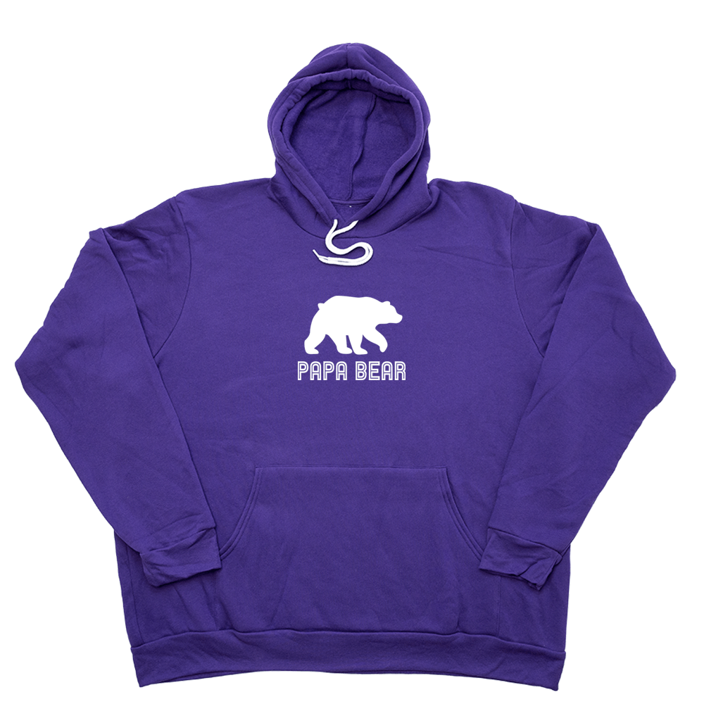 Papa Bear Giant Hoodie - Purple - Giant Hoodies