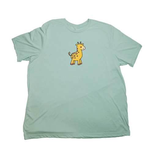 Pastel Green Baby Giraffe Giant Shirt
