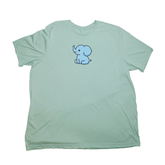 Pastel Green Blue Elephant Giant Shirt