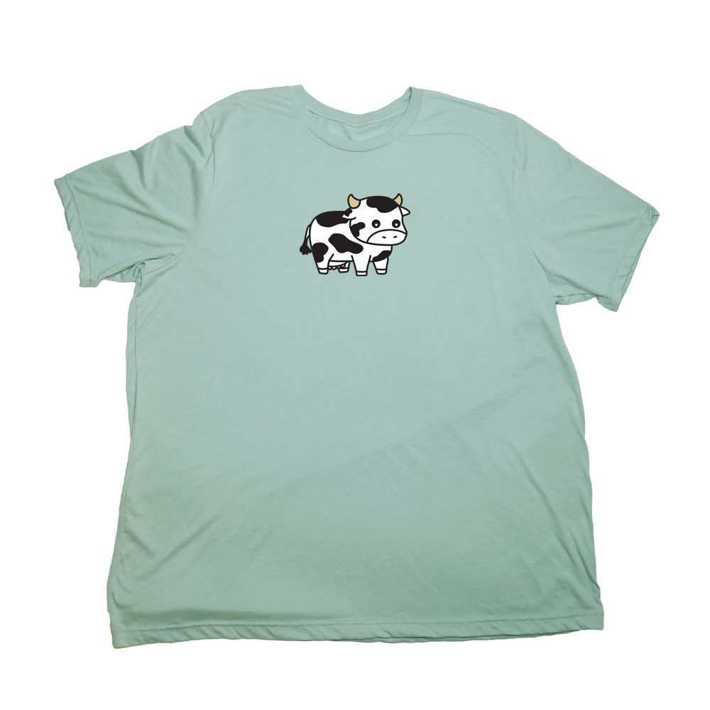 Pastel Green Cow Giant Shirt