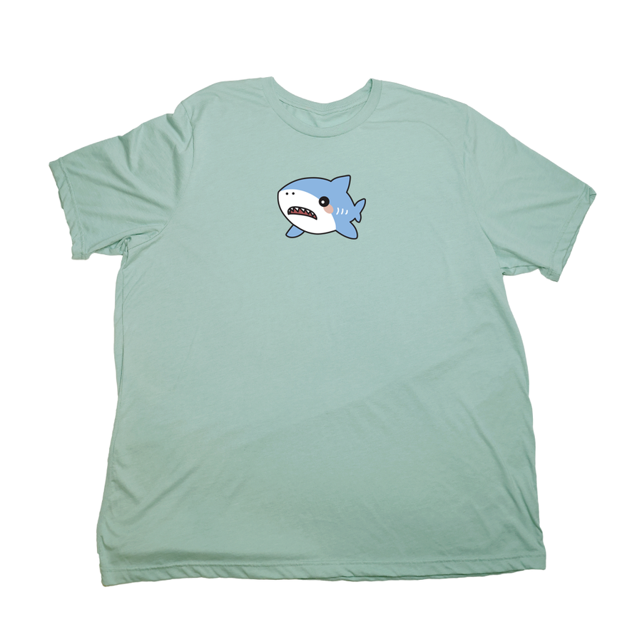 Pastel Green Cute Shark Giant Shirt