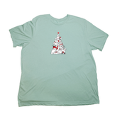 Pastel Green Dog Christmas Tree Giant Shirt